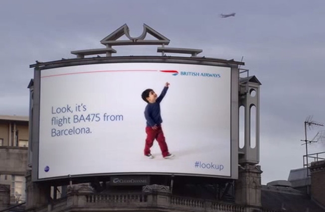 A clever use of Tech in advertising – #lookup